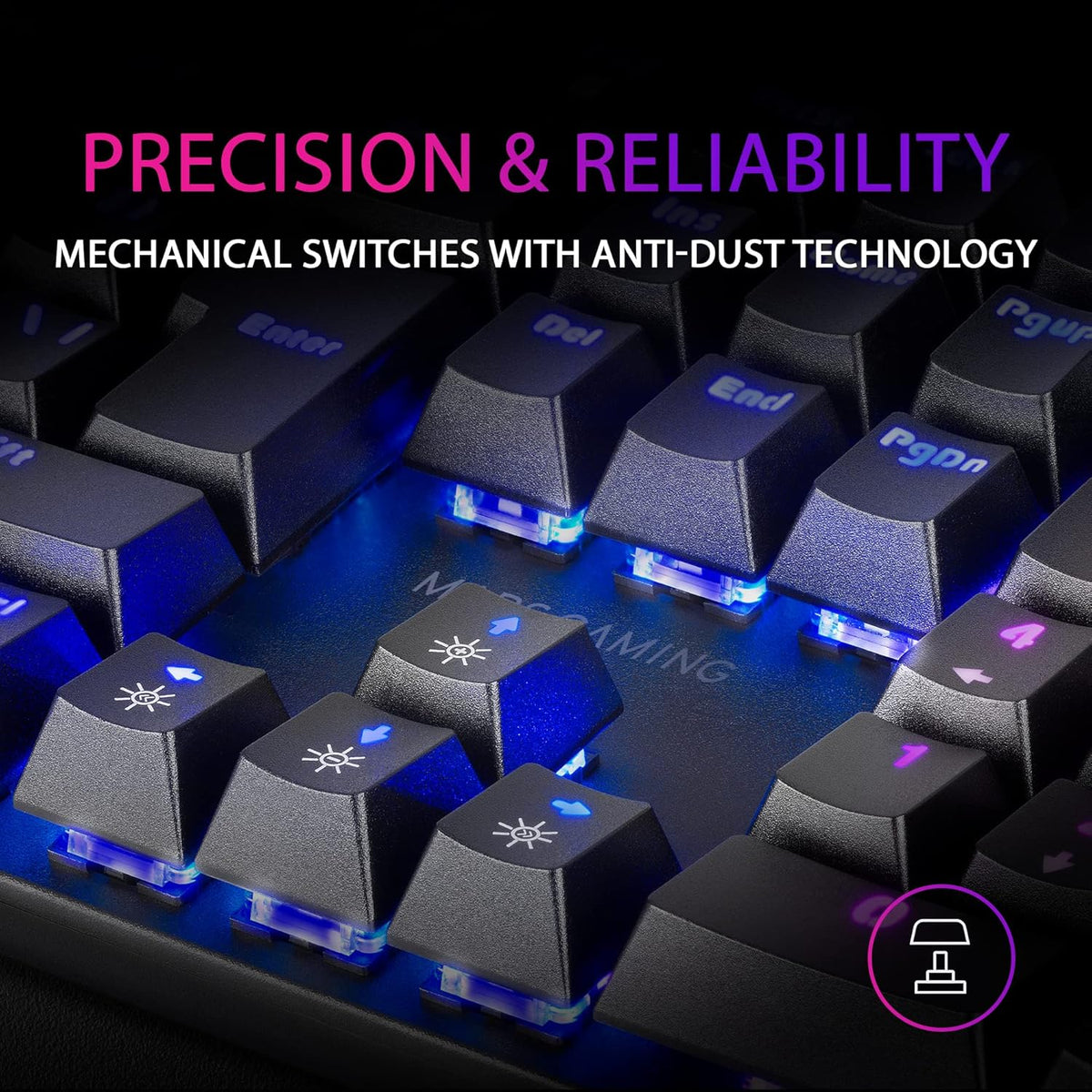 Mars Gaming MK422W Full-Size Wireless RGB Gaming Keyboard