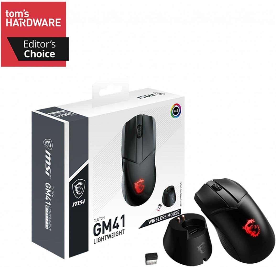 MSI Clutch GM41 Wireless Gaming Mouse