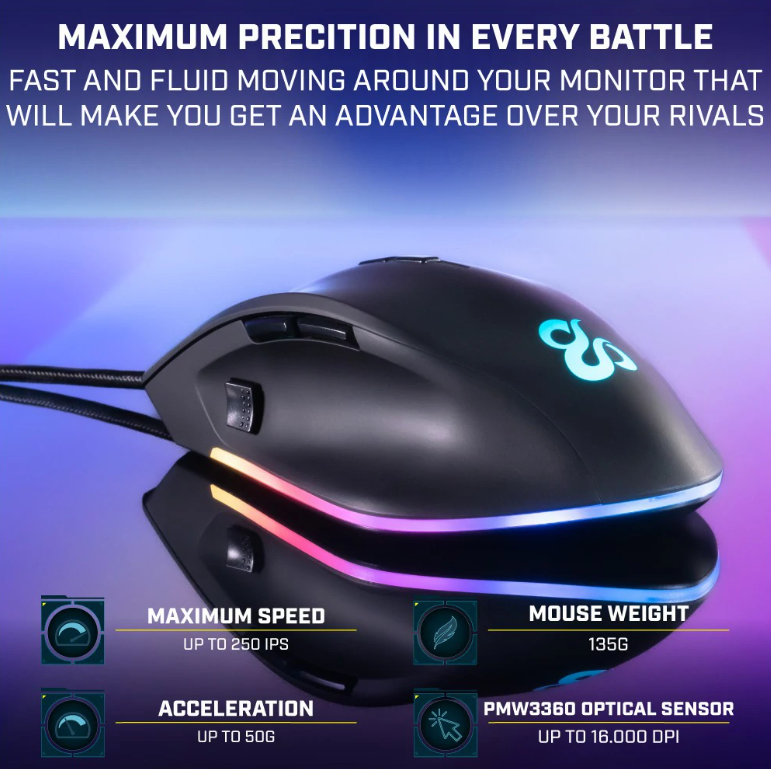Newskill Habrok RGB Wireless Gaming Mouse