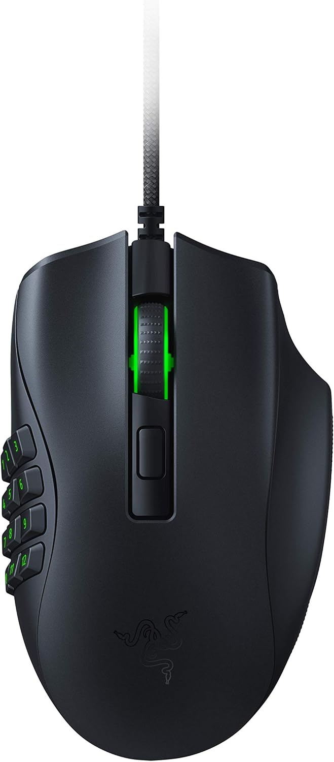 Razer Naga X Lightweight MMO Gaming Mouse with 16 Programmable Buttons