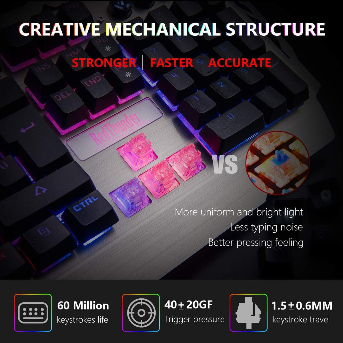 RedThunder K900 RGB Mechanical Gaming Keyboard