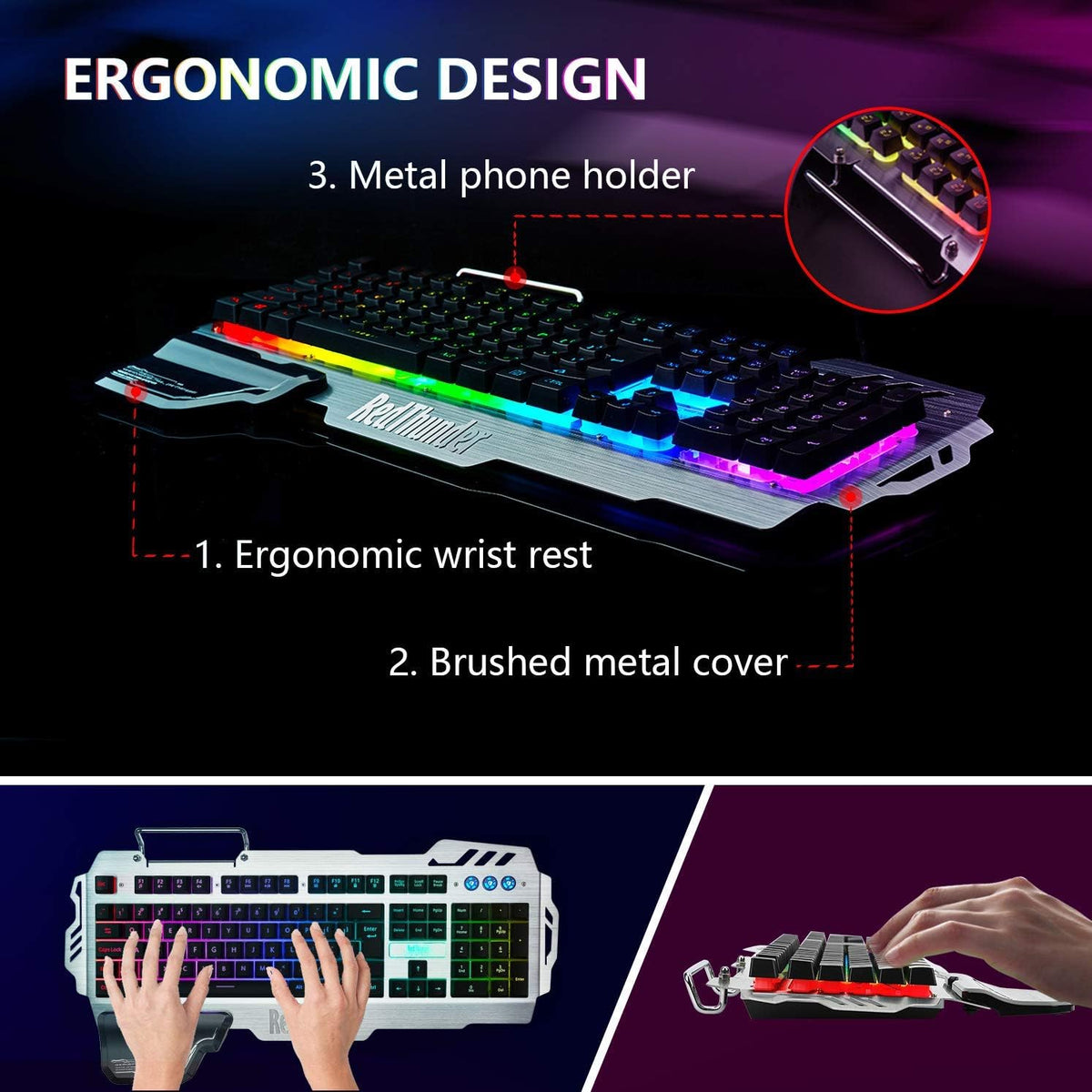 RedThunder K900 RGB Mechanical Gaming Keyboard