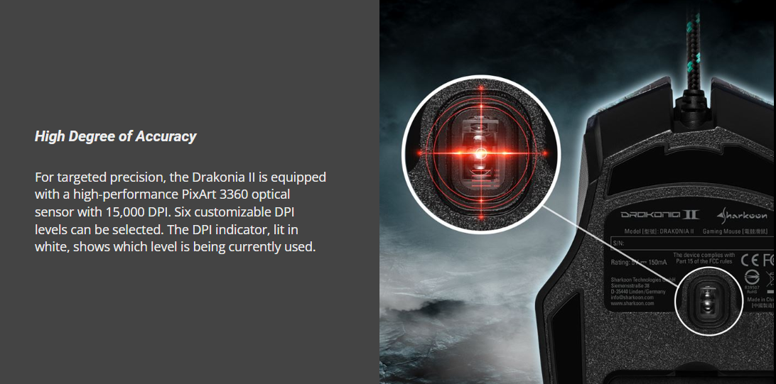 Sharkoon Drakonia II Gaming Mouse