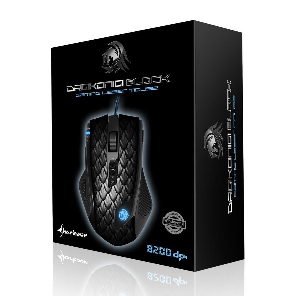 Sharkoon Drakonia Black Gaming Laser Mouse