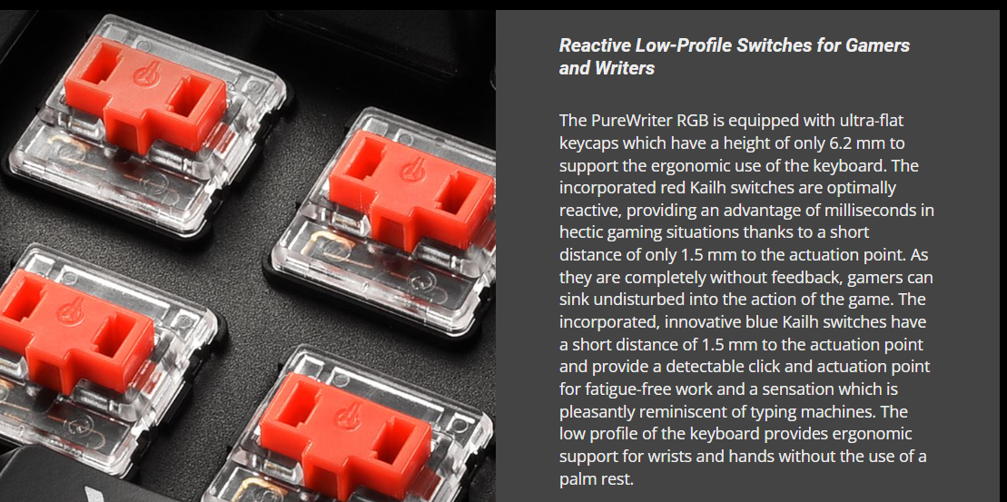 Sharkoon PureWriter Full-Size Mechanical Keyboard