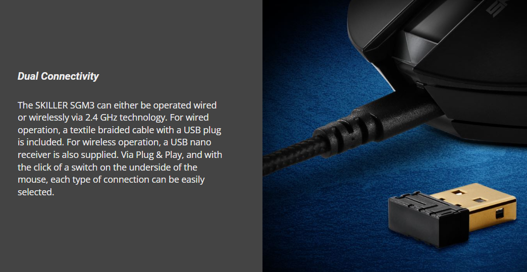 Sharkoon SGM3 Wireless Gaming Mouse