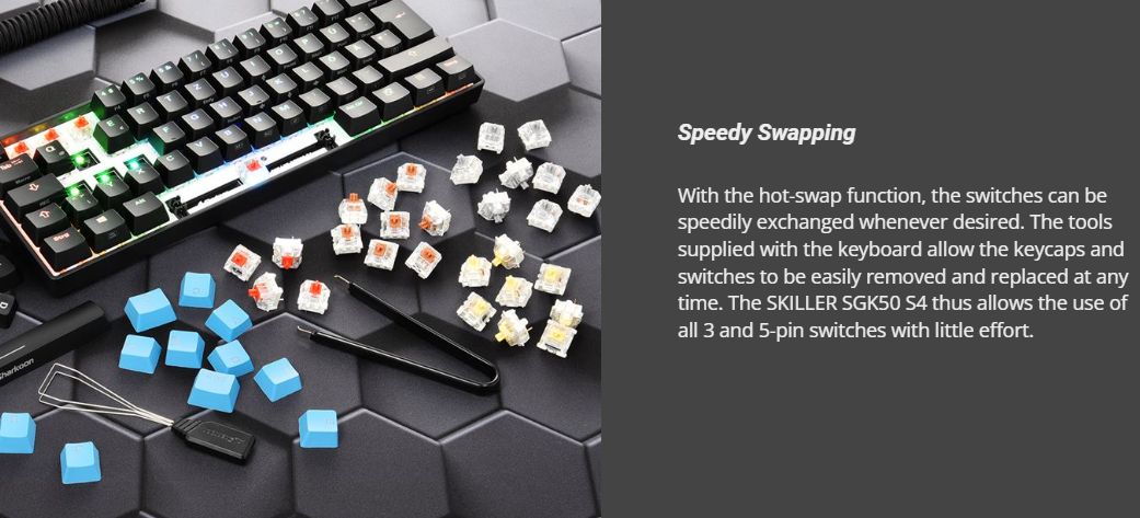 Sharkoon Skiller SGK50 S4 60% RGB Mechanical Keyboard