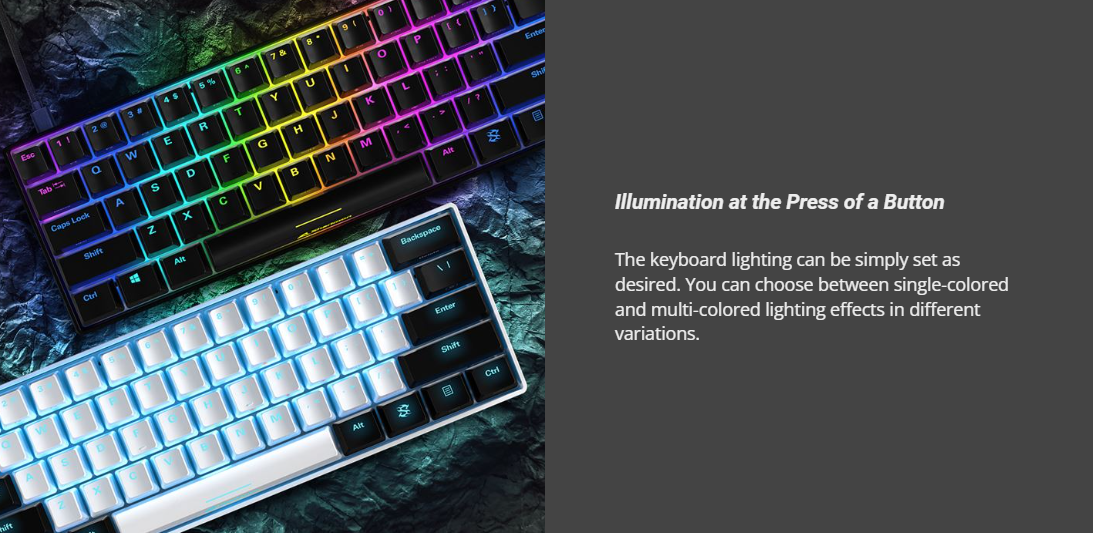 Sharkoon Skiller SGK50 S4 60% RGB Mechanical Keyboard