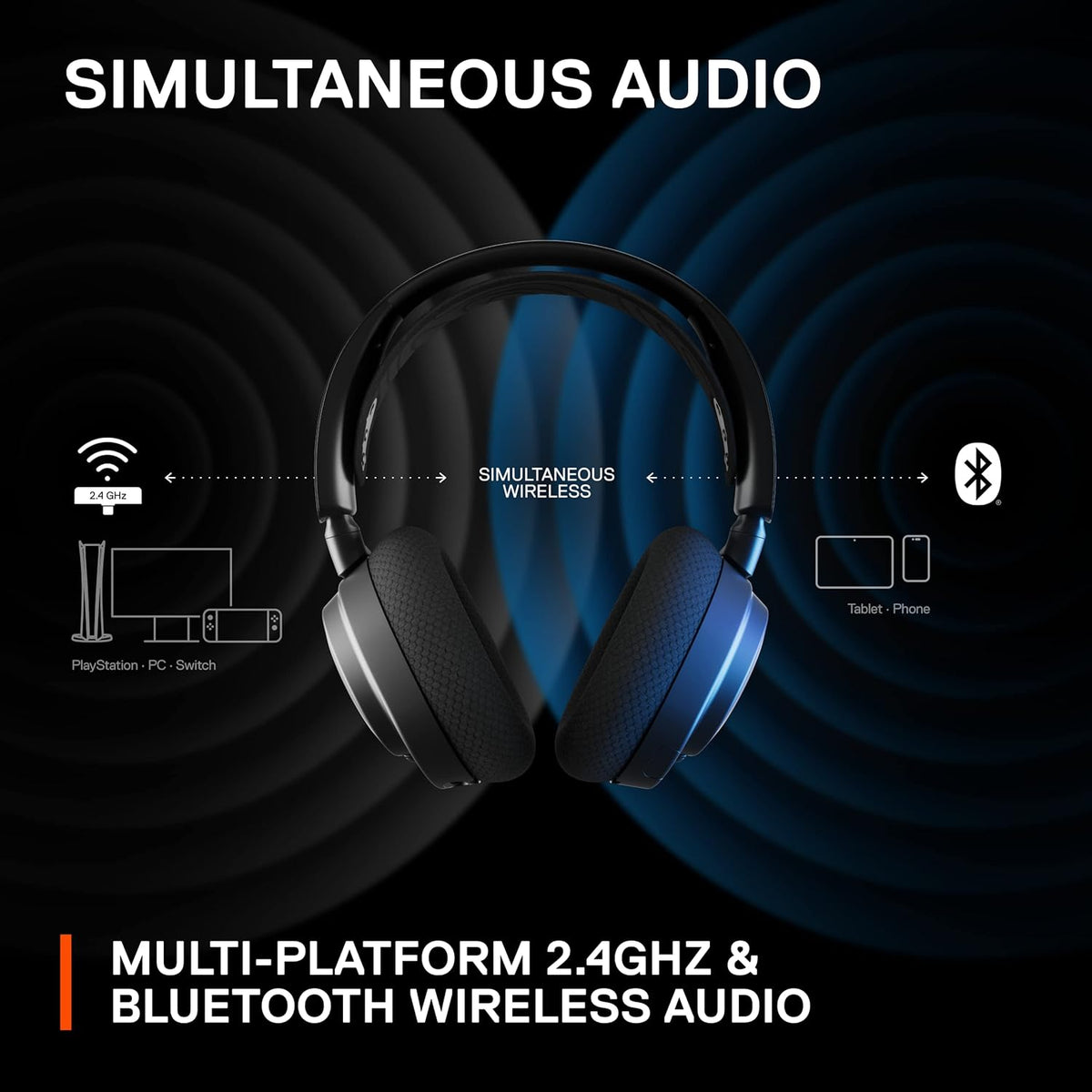 SteelSeries Arctis Nova 7 Wireless Gaming Headset - Black