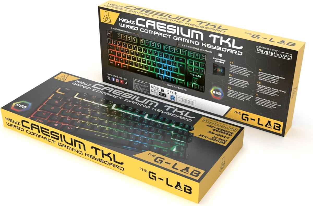 The G-Lab Keyz Cesium TKL Gaming Keyboard