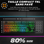 The G-Lab Keyz Cesium TKL Gaming Keyboard