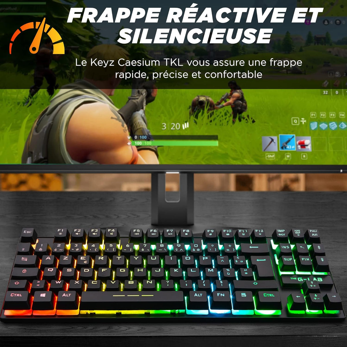 The G-Lab Keyz Cesium TKL Gaming Keyboard
