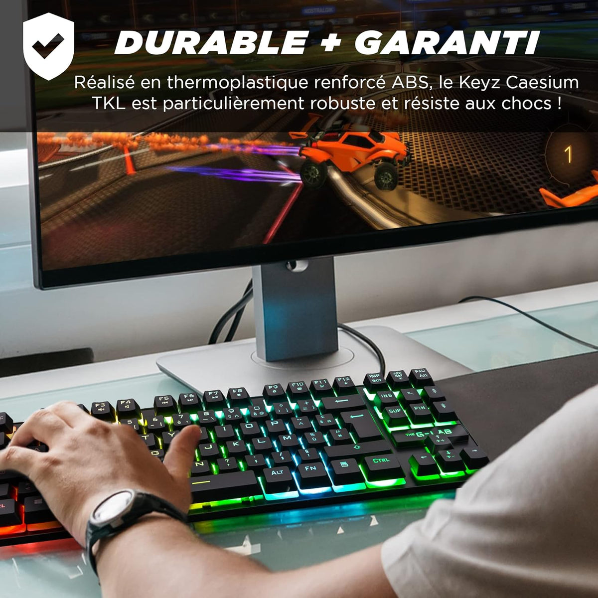 The G-Lab Keyz Cesium TKL Gaming Keyboard