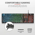 Trust Azor Illuminated Full-Size Keyboard
