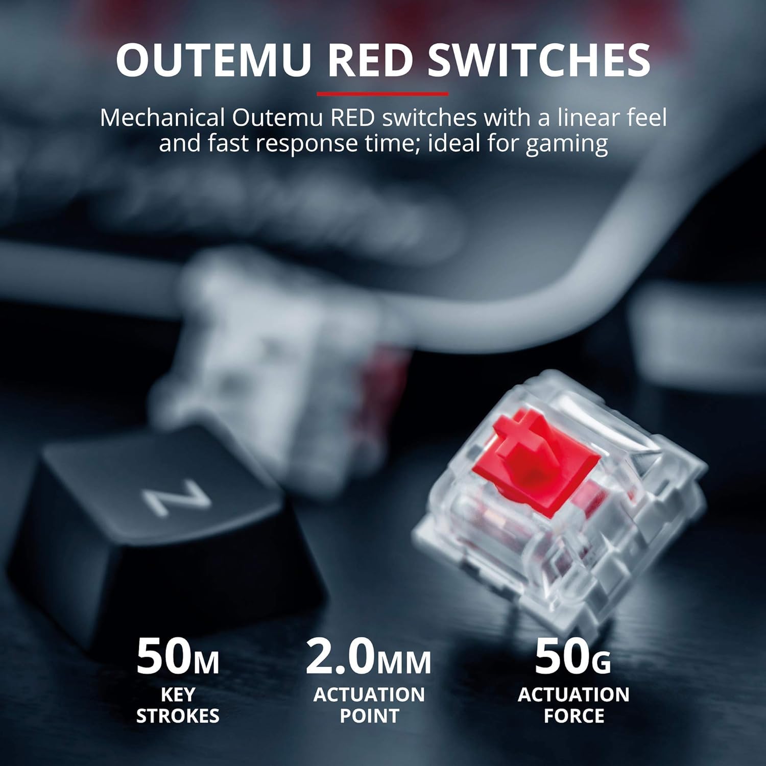 Trust Mazz Mechanical Full-Size Gaming Keyboard