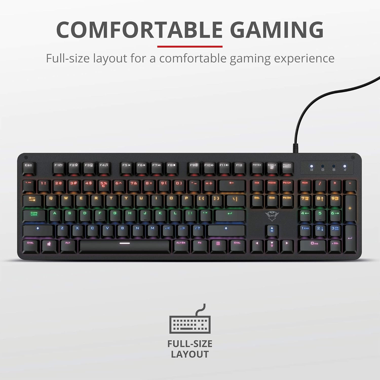 Trust Mazz Mechanical Full-Size Gaming Keyboard