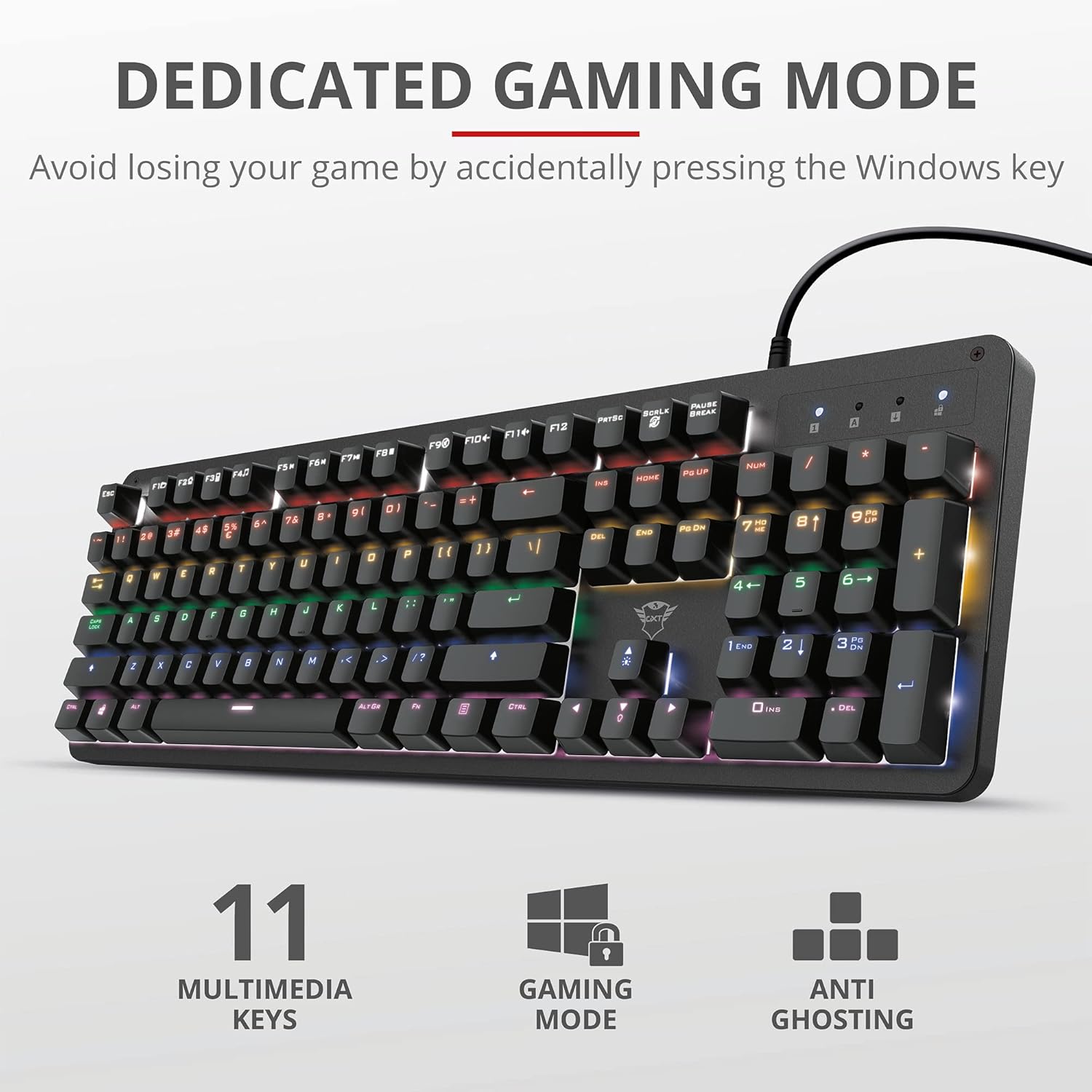Trust Thaz GXT 1863 Full-Size Gaming Keyboard