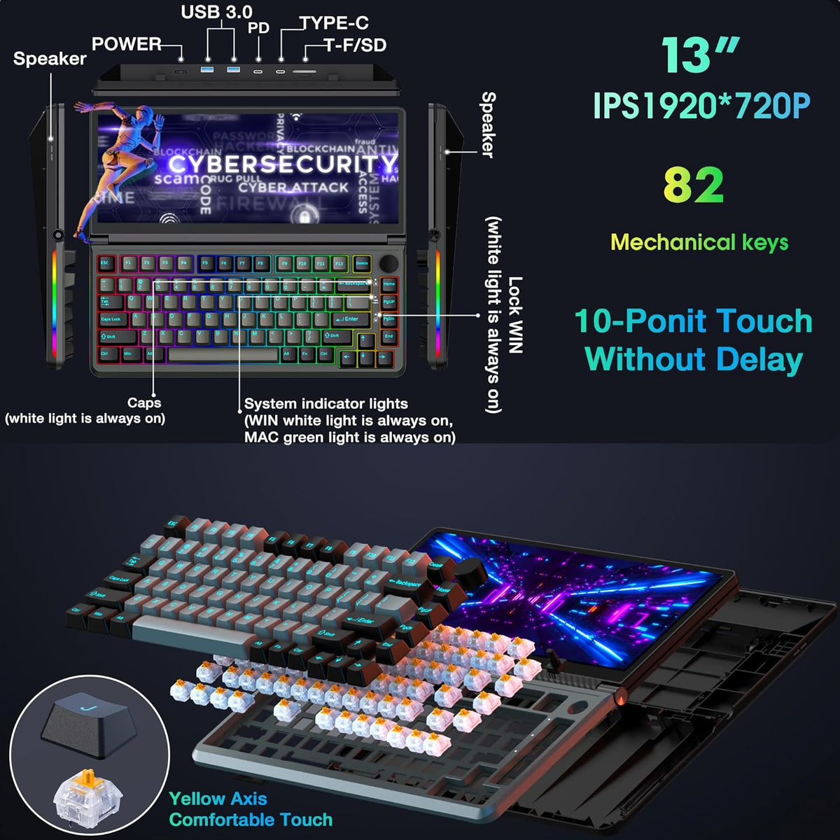 KWMSY Multifunctional Touch Keyboard
