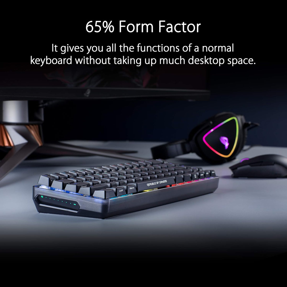 ASUS ROG Falchion 65% Wireless Mechanical Keyboard (Red Switch)