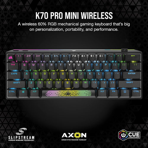 Corsair K70 Pro Mini Wireless Mechanical Keyboard (Red Switch)