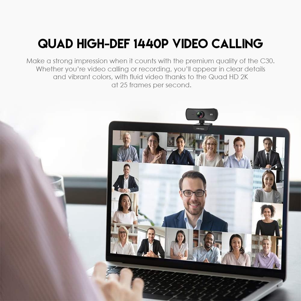 Fantech C30 Streaming Webcam LUMINOUS 2K Quad HD