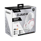 HyperX Cloud III Wired Gaming Headset- White
