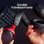 HyperX Cloud 3 Wireless Gaming Headset - Red