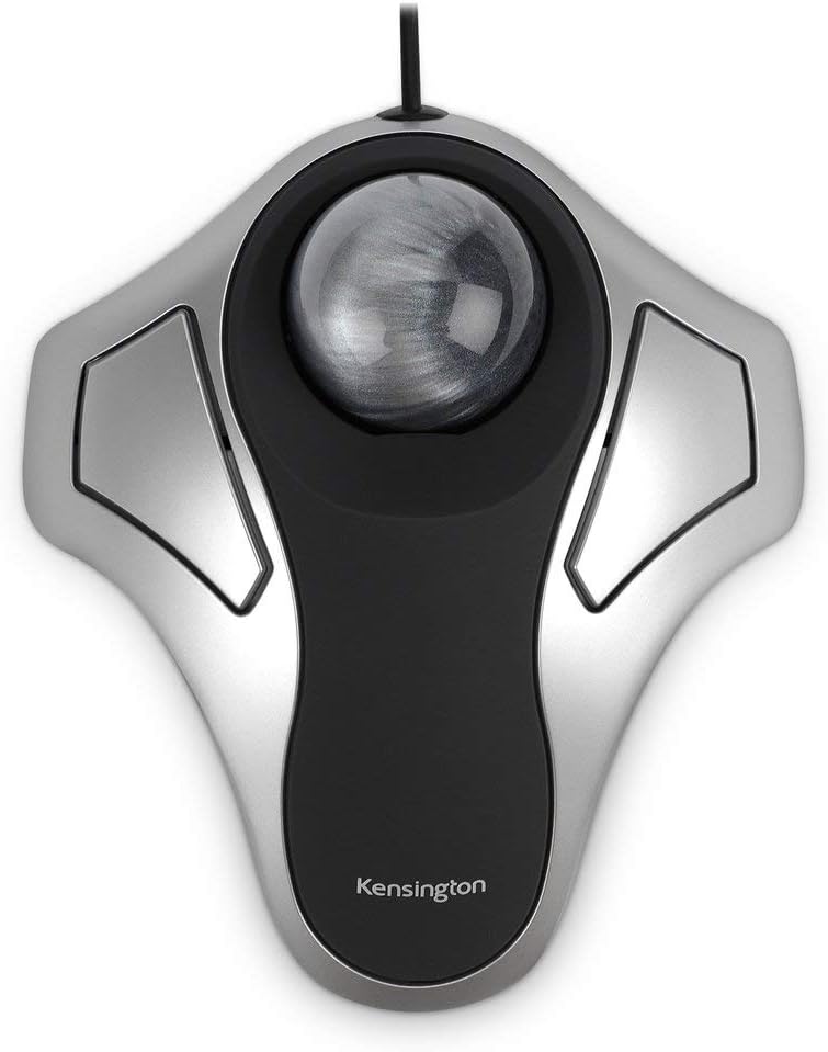 Kensington Orbit Optical Ergonomic Trackball Mouse - Grey