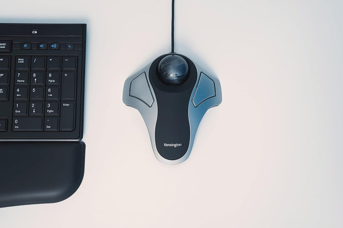 Kensington Orbit Optical Ergonomic Trackball Mouse - Grey