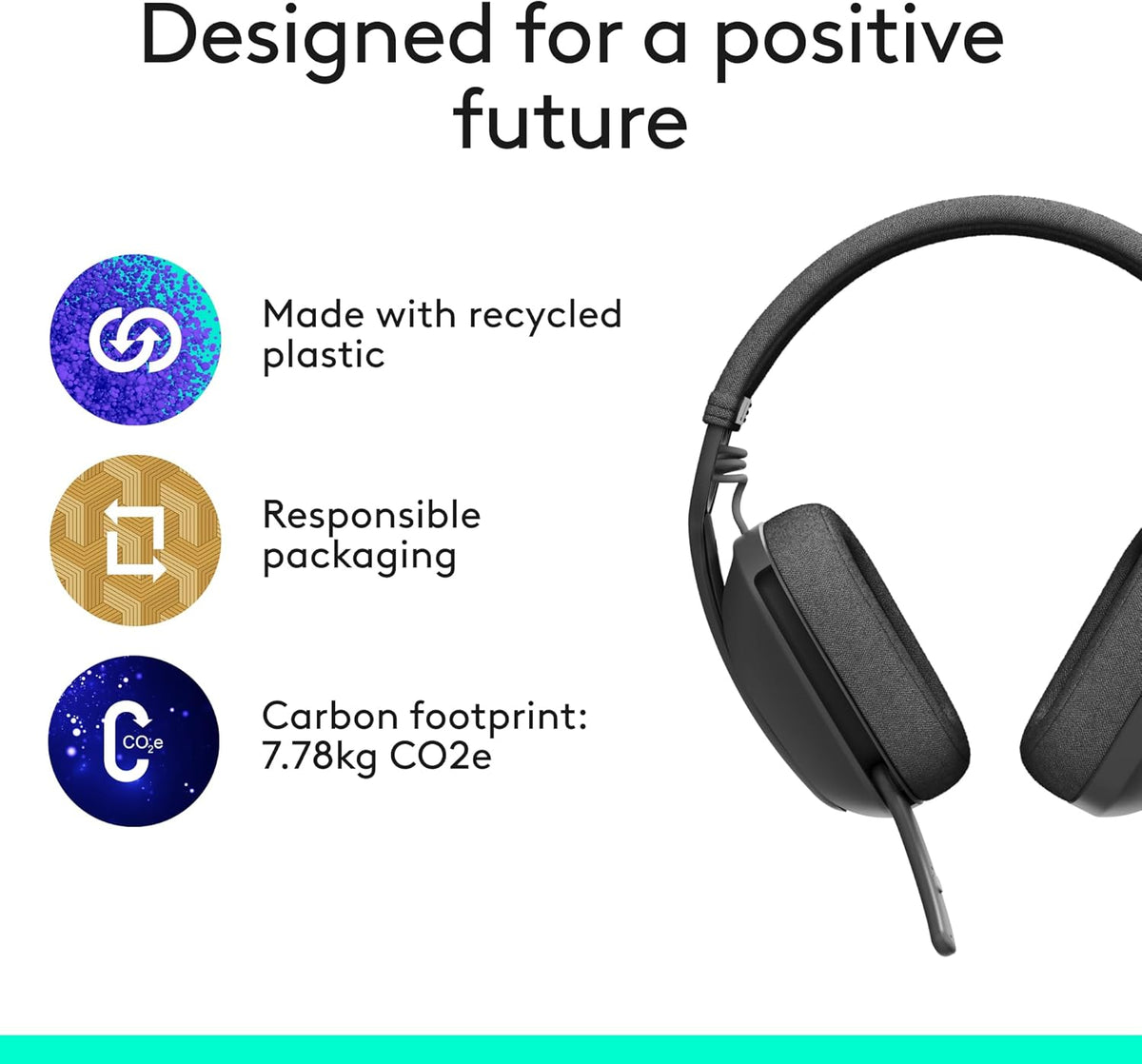 Logitech Zone Vibe 100 Wireless bluetooth Headset