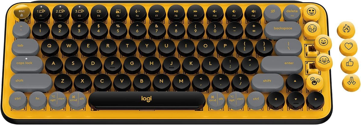 Logitech POP Keys Mechanical Keyboard (Brown Switch) - Yellow