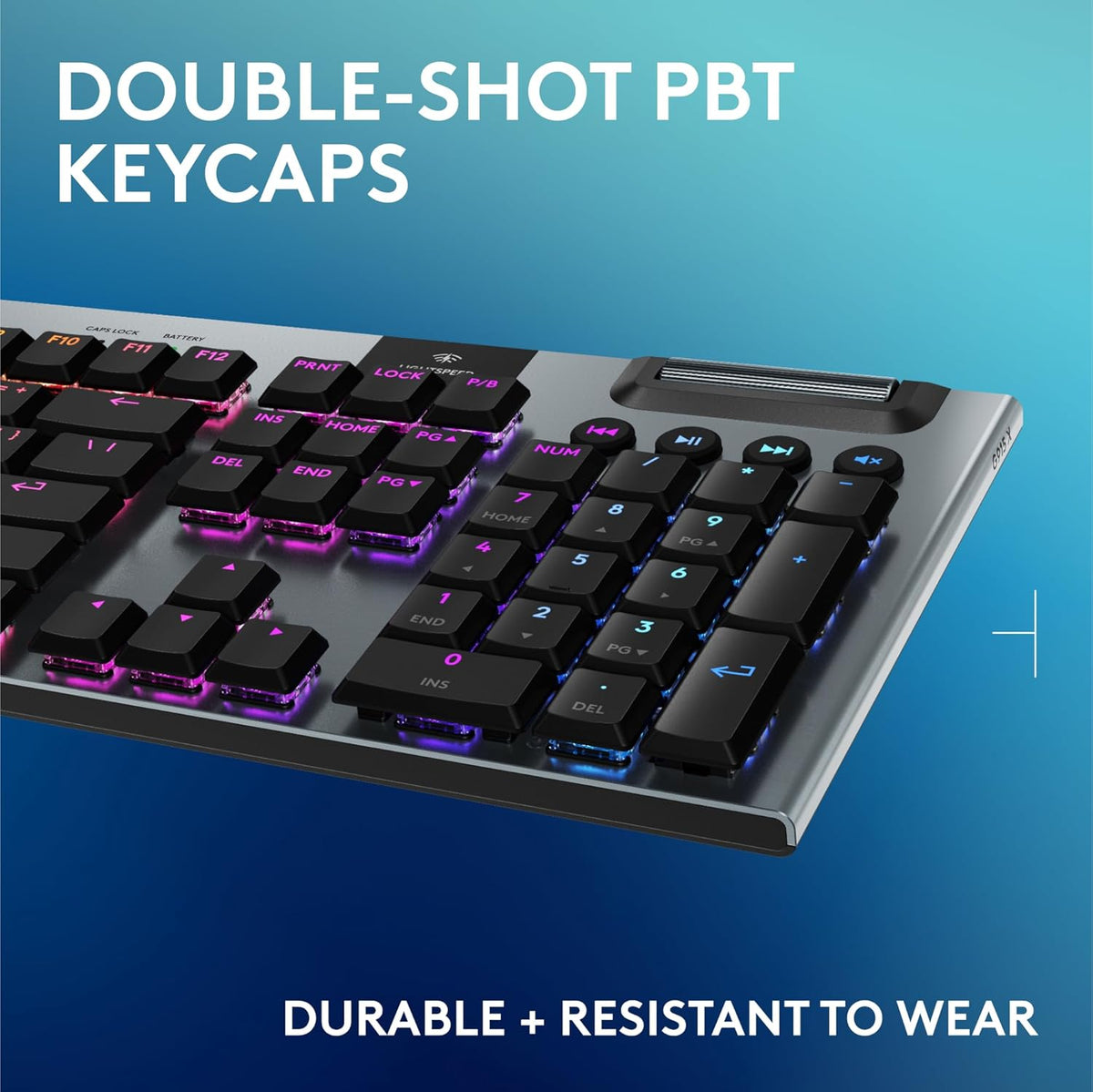 Logitech G915 Wireless Mechanical Gaming Keyboard - Brown Switch