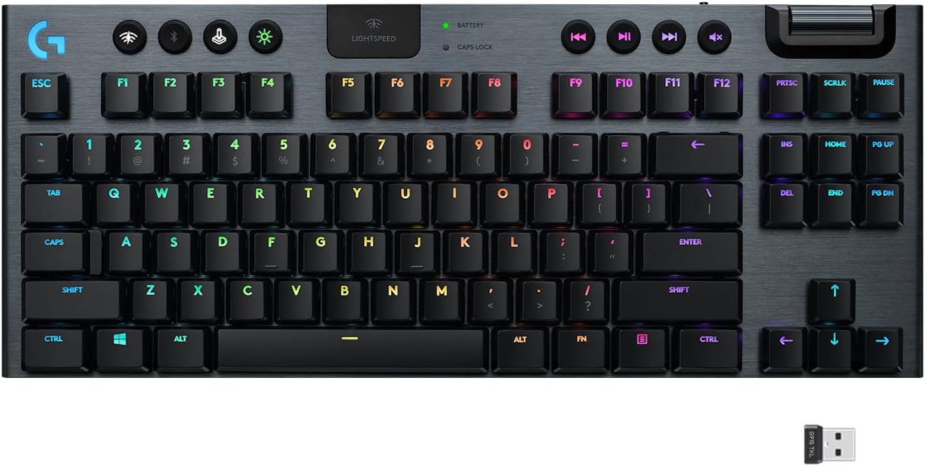 Logitech G915 TKL Wireless Mechanical Gaming Keyboard - GL Clicky Switch