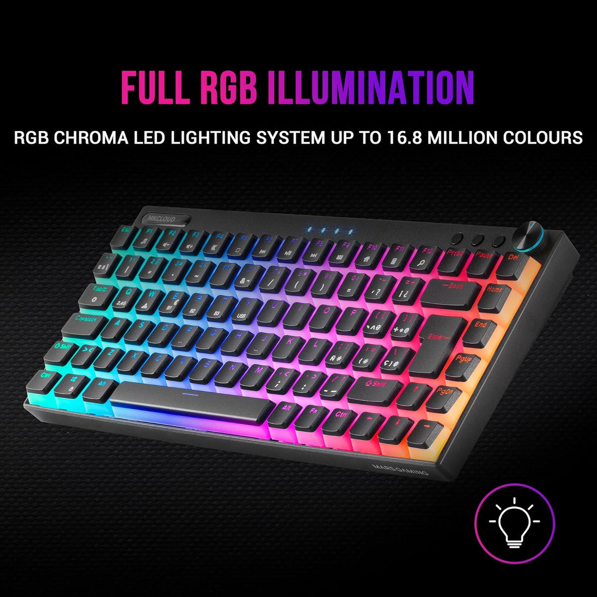 Mars Gaming MKCloud Wireless Mechanical Keyboard (Red Switch)