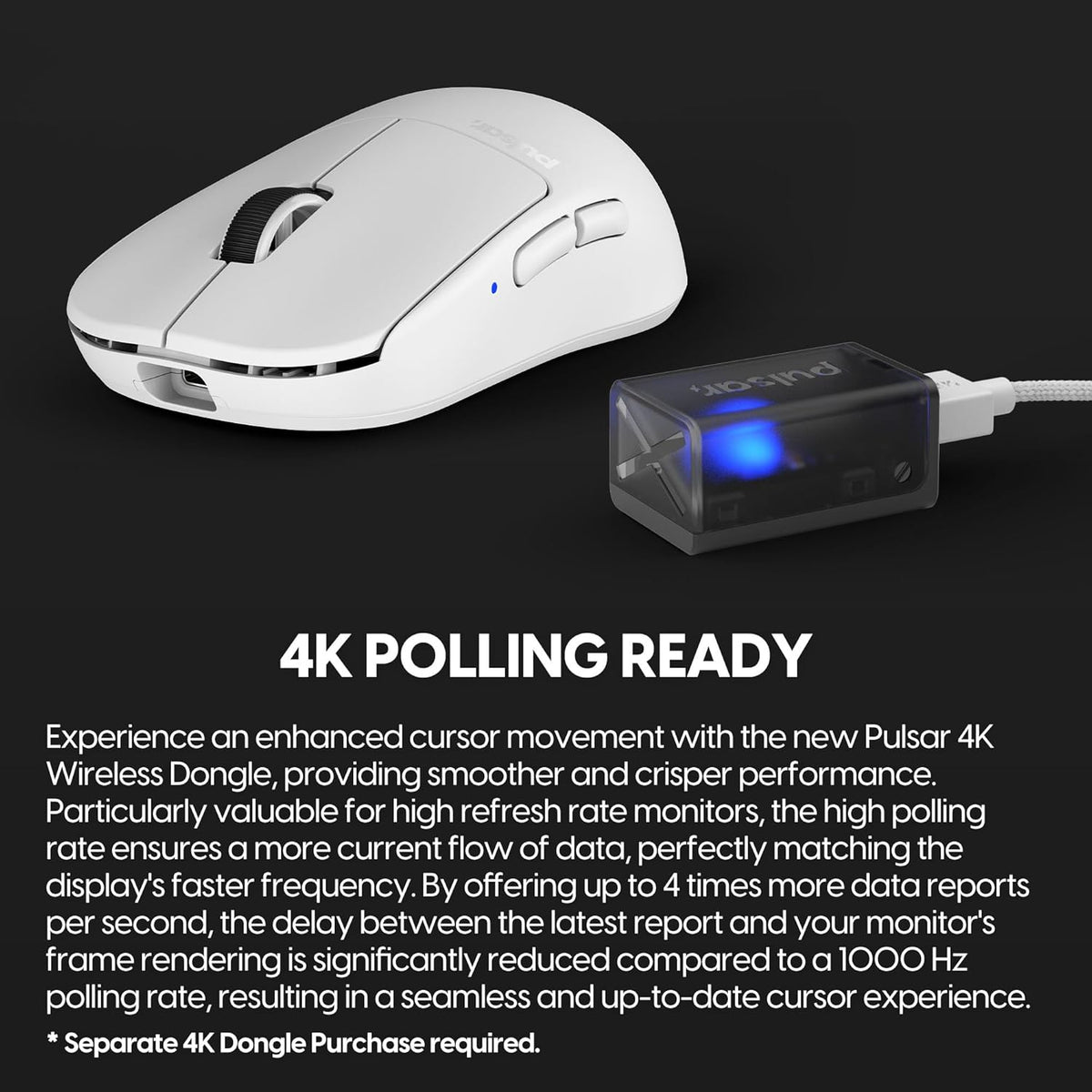 Pulsar X2 Elite Wireless Gaming Mouse- White