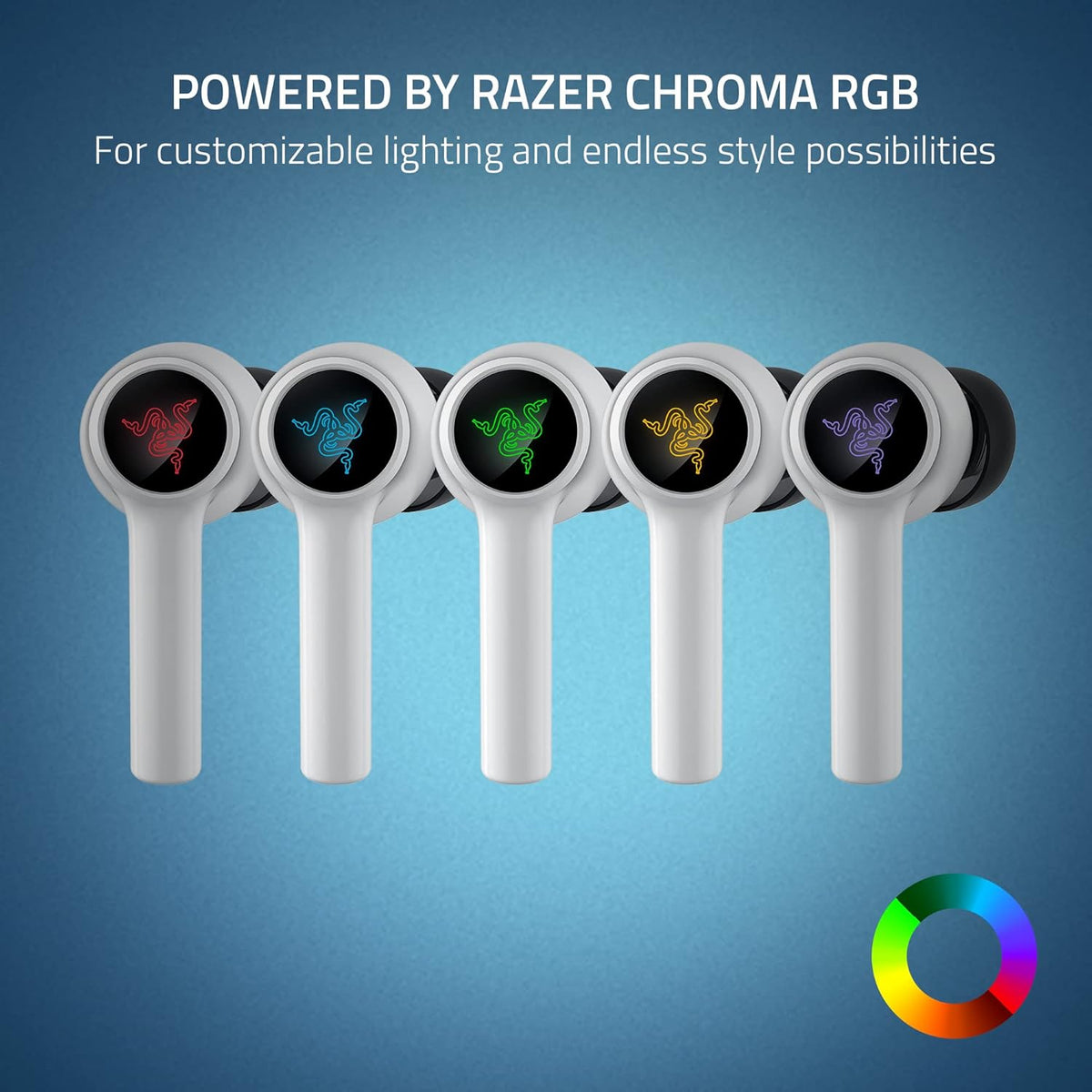 Razer Hammerhead HyperSpeed Wireless Earphones - White