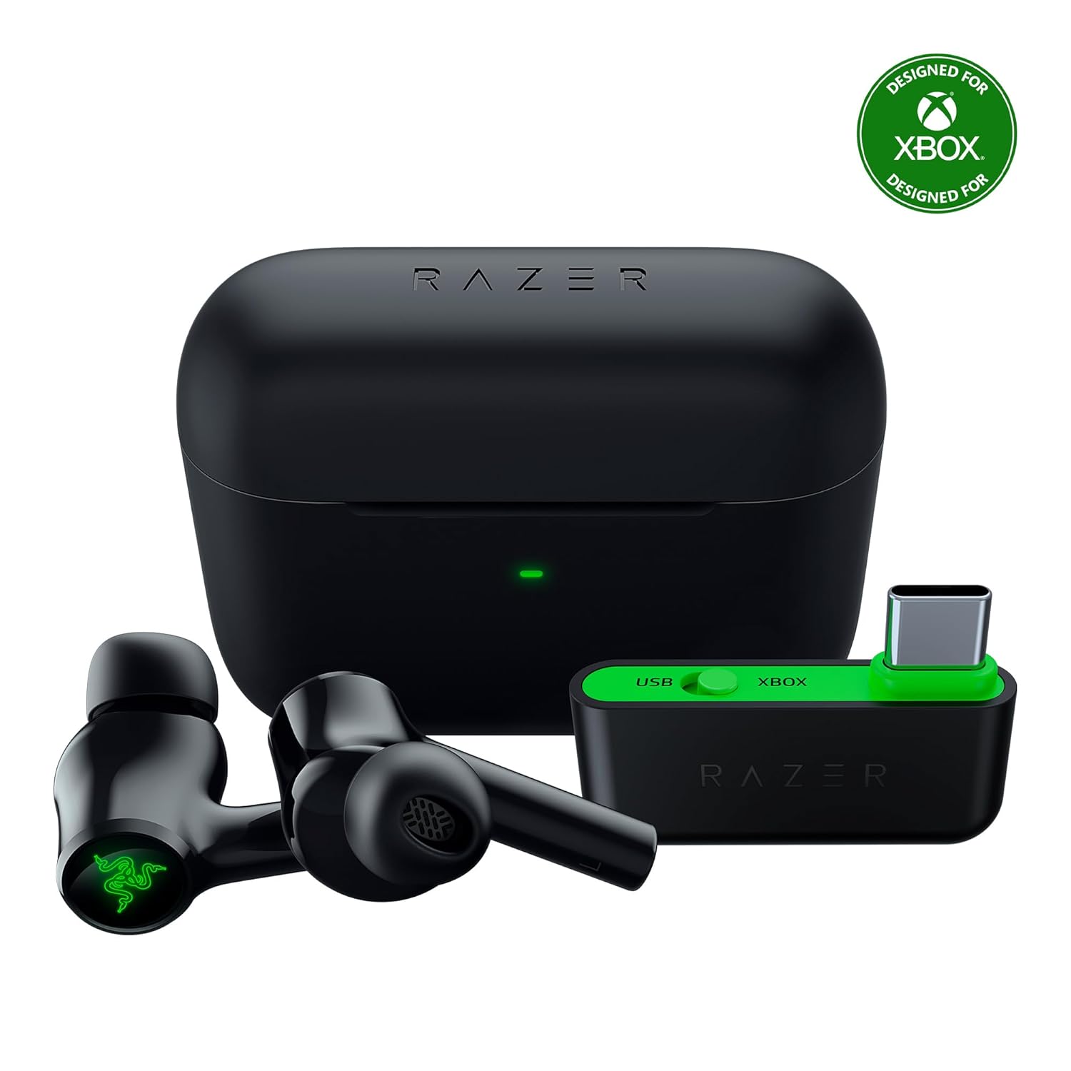 Razer Hammerhead HyperSpeed Wireless Earphones- Xbox Edition