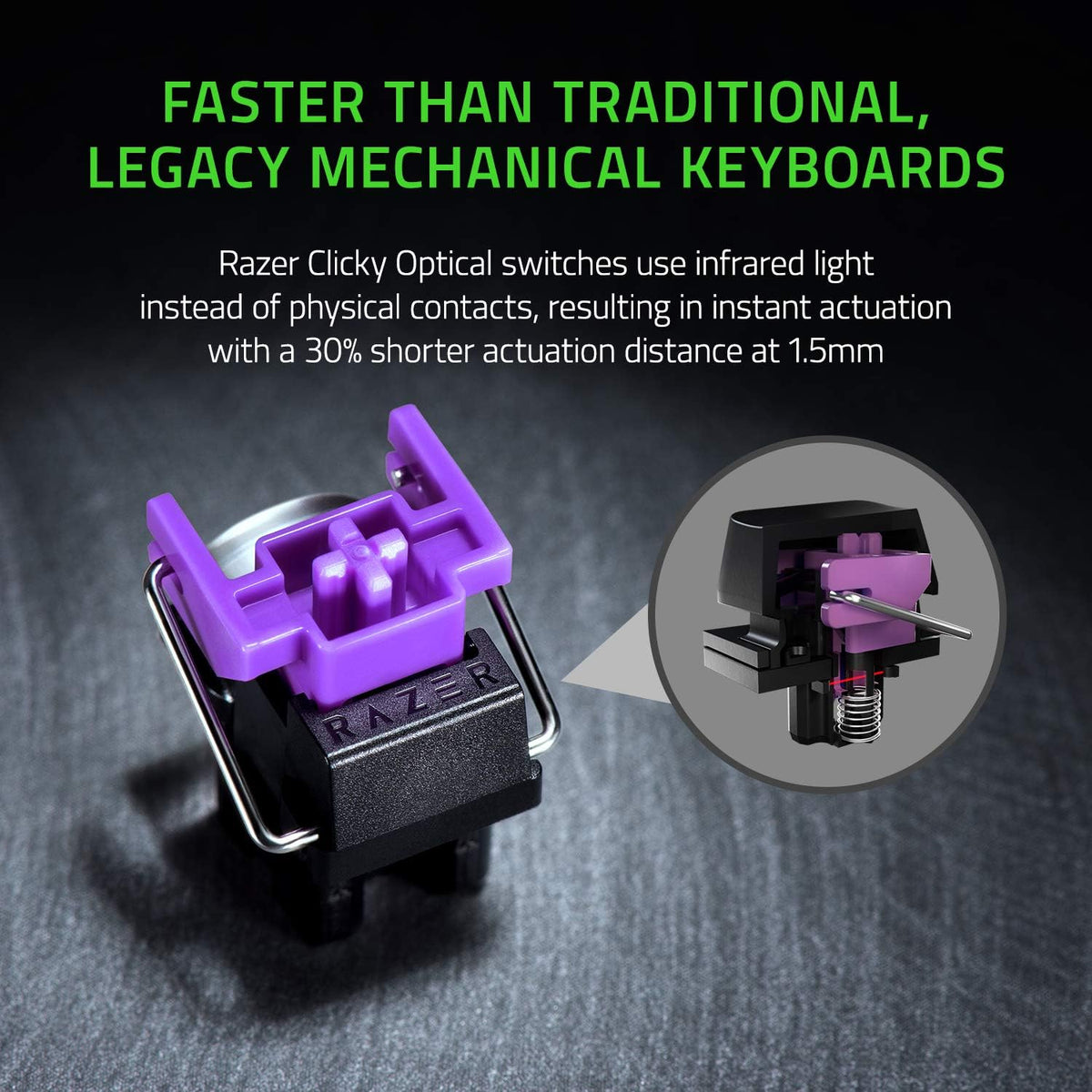 Razer Huntsman Mini 60% Optical Mechanical Gaming Keyboard (Red Switch)