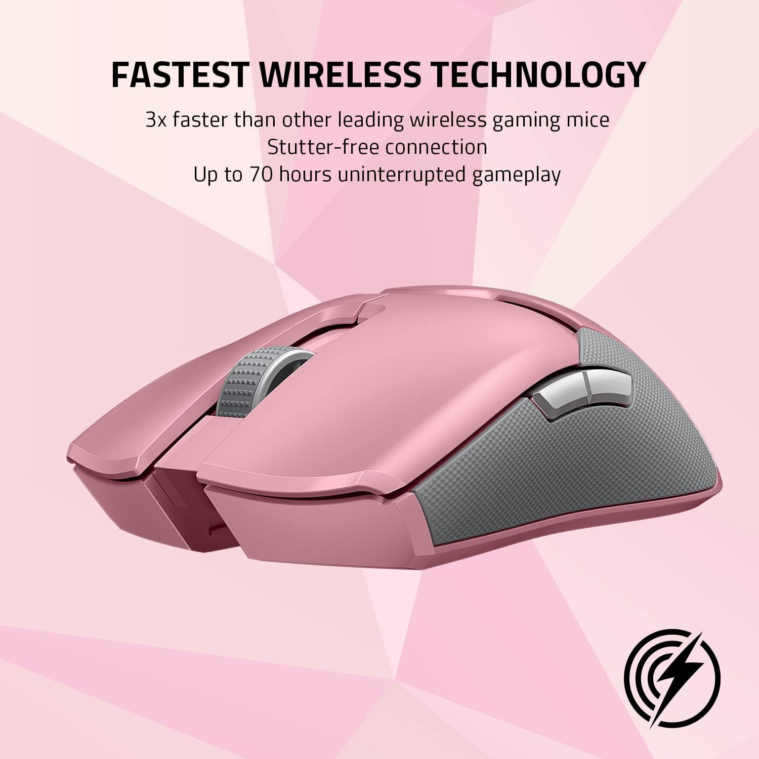 Razer Viper Ultimate Wireless Gaming Mouse with Charging Dock - Pink