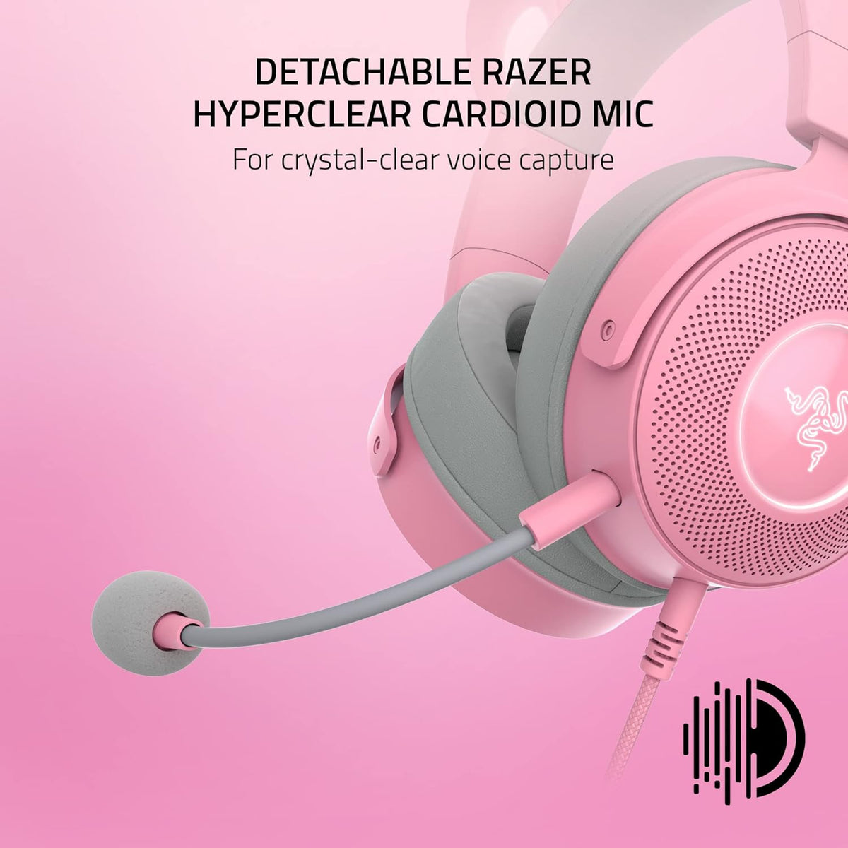 Razer Kraken Kitty Edition Wired Gaming Headset - Pink