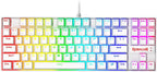 Redragon Kumara TKL Mechanical Gaming Keyboard (Red Switch)- White