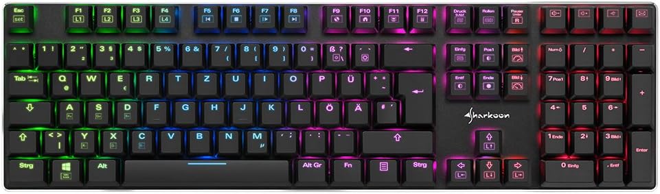 Sharkoon PureWriter Full Mechanical Keyboard (Blue Switch)