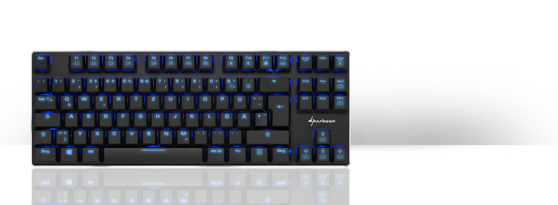 Sharkoon PureWriter TKL Mechanical Keyboard (Blue Switch)
