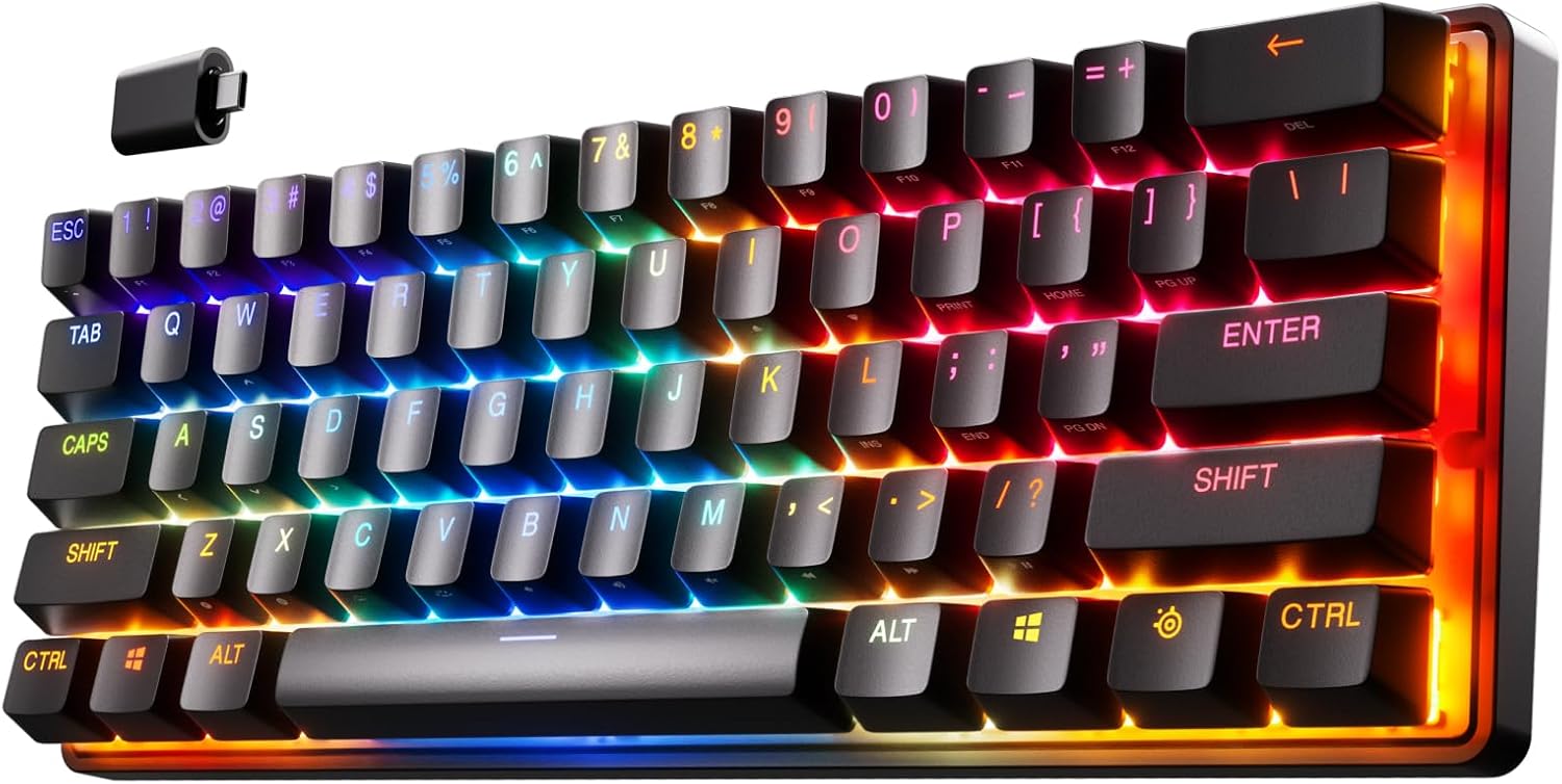 SteelSeries Apex Pro Mini Mechanical Keyboard (White Switch)