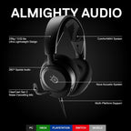 SteelSeries Arctis Nova 1 Wired Gaming Headset - Black