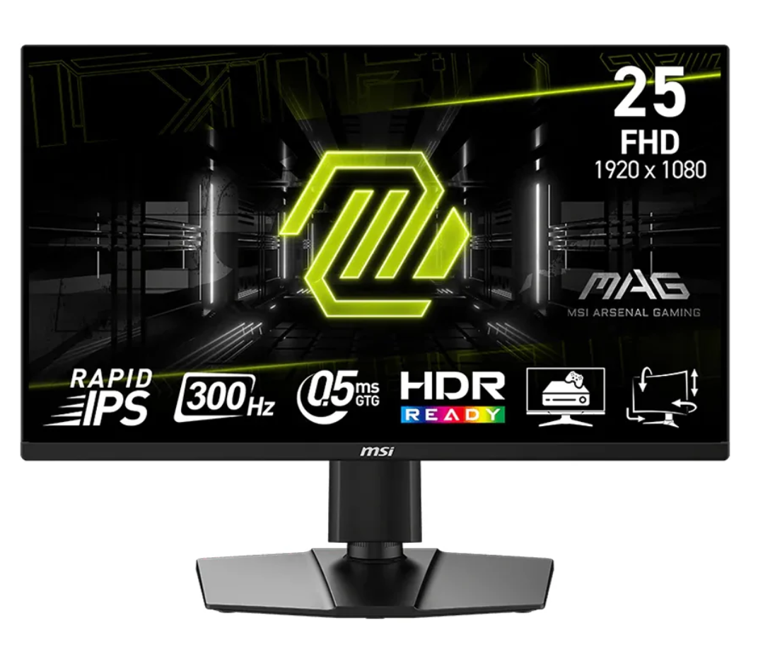 MSI MAG 255PXF 24.5" FHD 300Hz Rapid IPS Gaming Monitor (1920 × 1080)