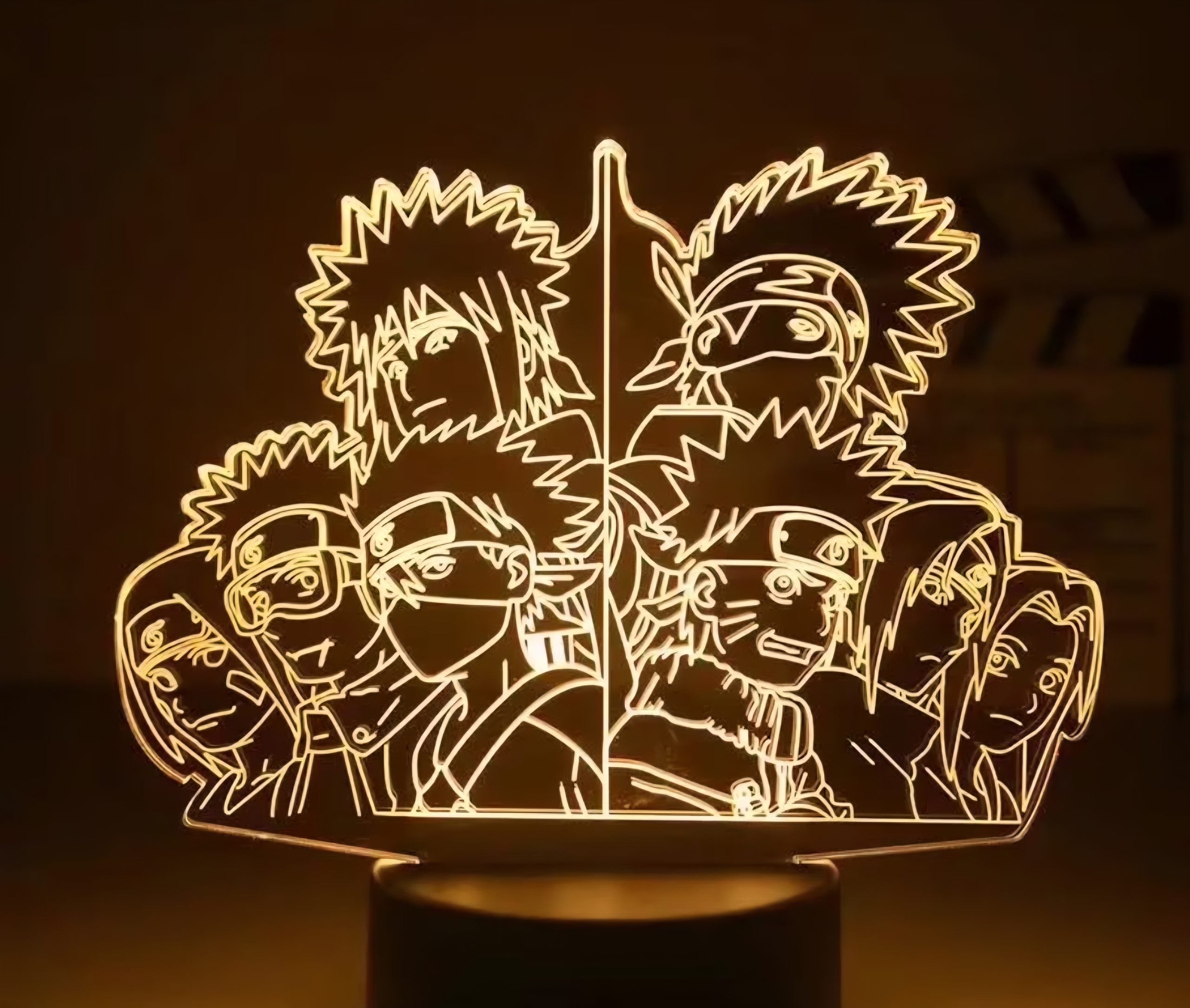 Naruto Original 3D Anime Night Light Lamp LED