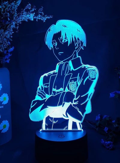 Levi Ackerman  - Attack on Titan Original 3D Anime Night Light Lamp LED