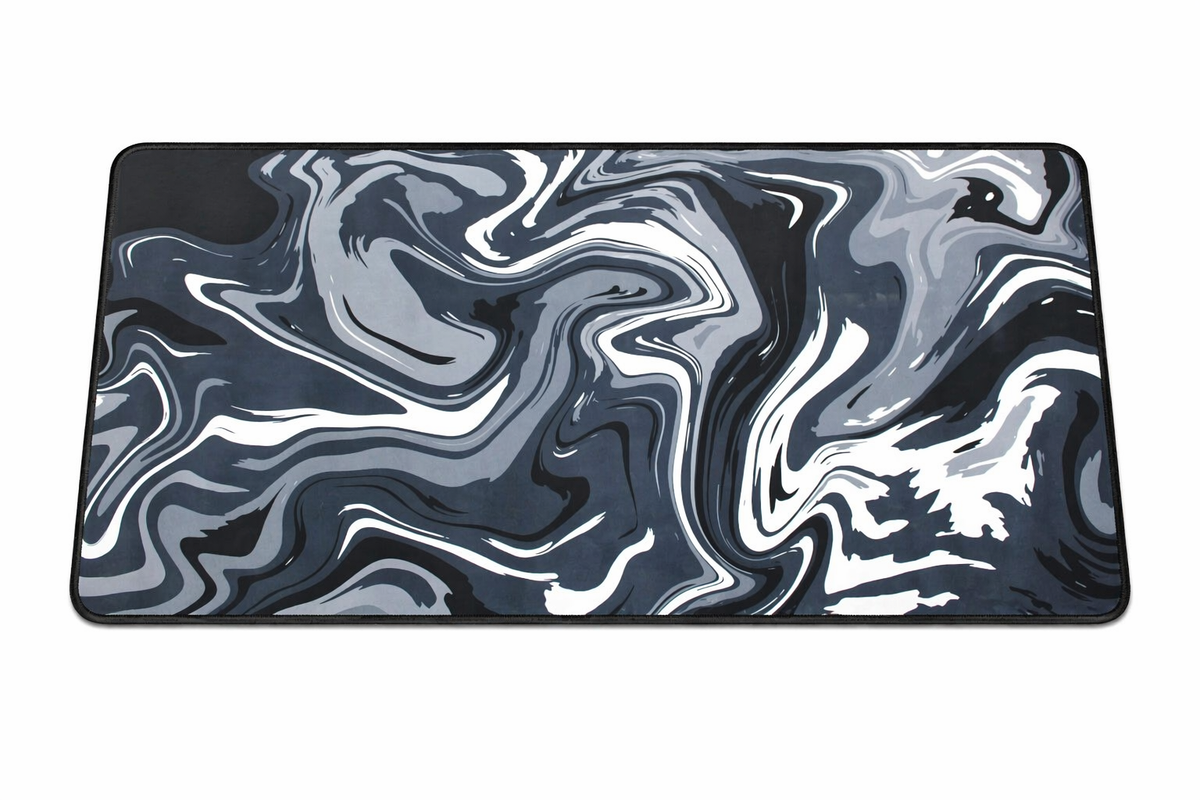 HYDE NOVA Extended XL Mousepad, Speed edition, Anti-slip Backing (White/Silver/Black)