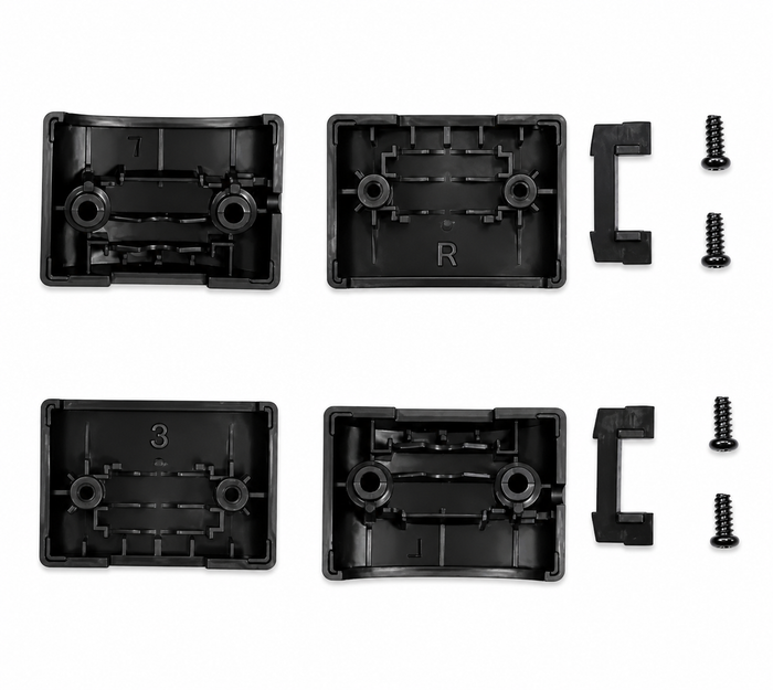 Replacement Headband Hinge / Yoke Plastic Kit for HyperX Cloud II (Cloud 2) / Cloud Alpha / Alpha S – Left &amp; Right, with Screws